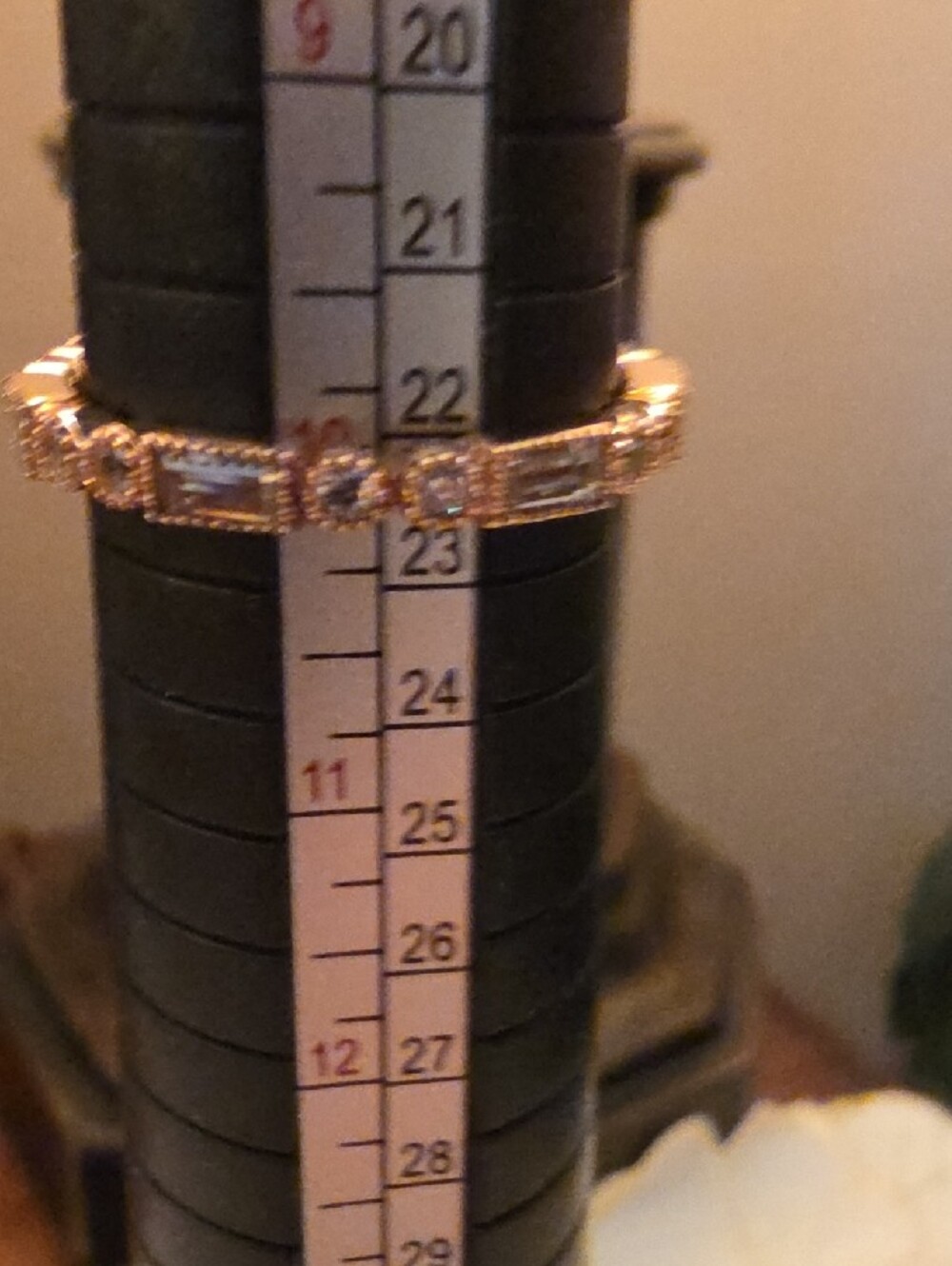 Diamonique CZ Pink Enamel Eternity Stack Set Rose Gold Sterling Silver Rings - Picture 14 of 16